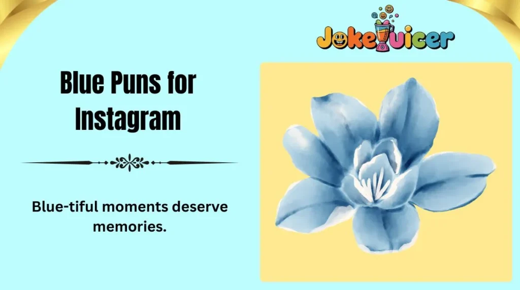 Blue Puns for Instagram