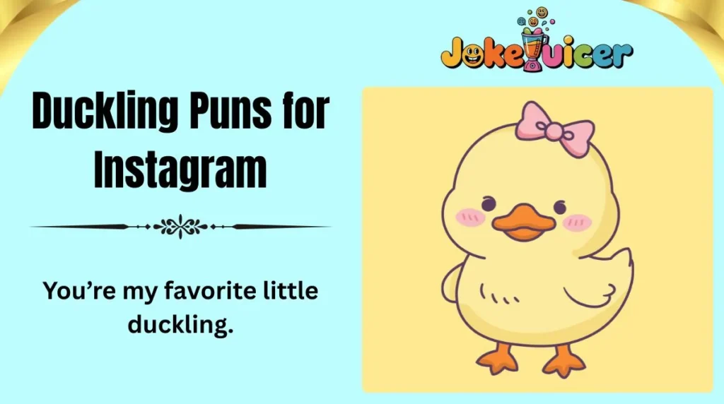 Duckling Puns for Instagram