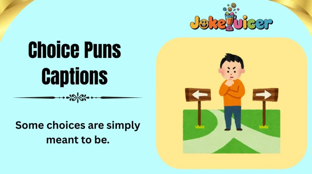 Choice Puns Captions