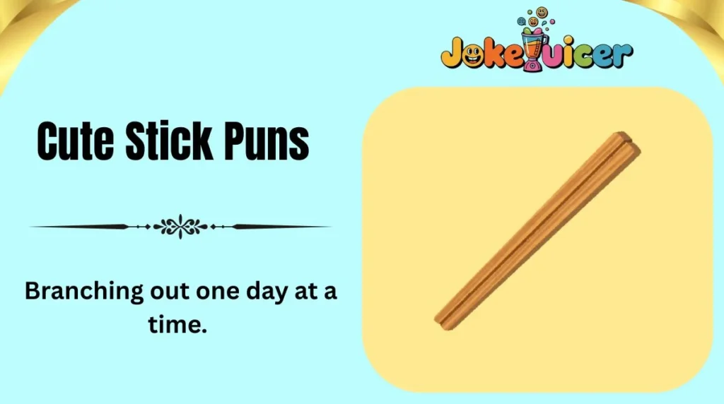 Cute Stick Puns