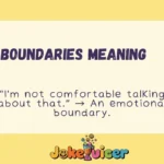 Boundaries Meaning