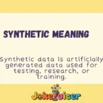 Synthetic Meaning