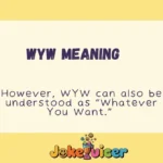 WYW Meaning